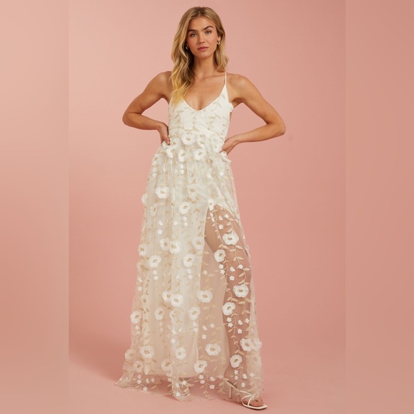 Altar'd State Arabella Maxi 3d Floral Gown - Picture 5 of 15